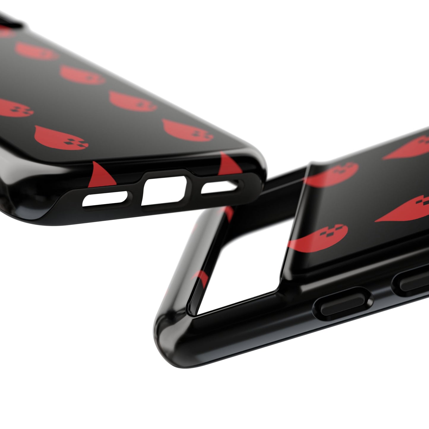 Sang Led Blood Logo Tough Protective Phone Case — Black Dripping Pattern