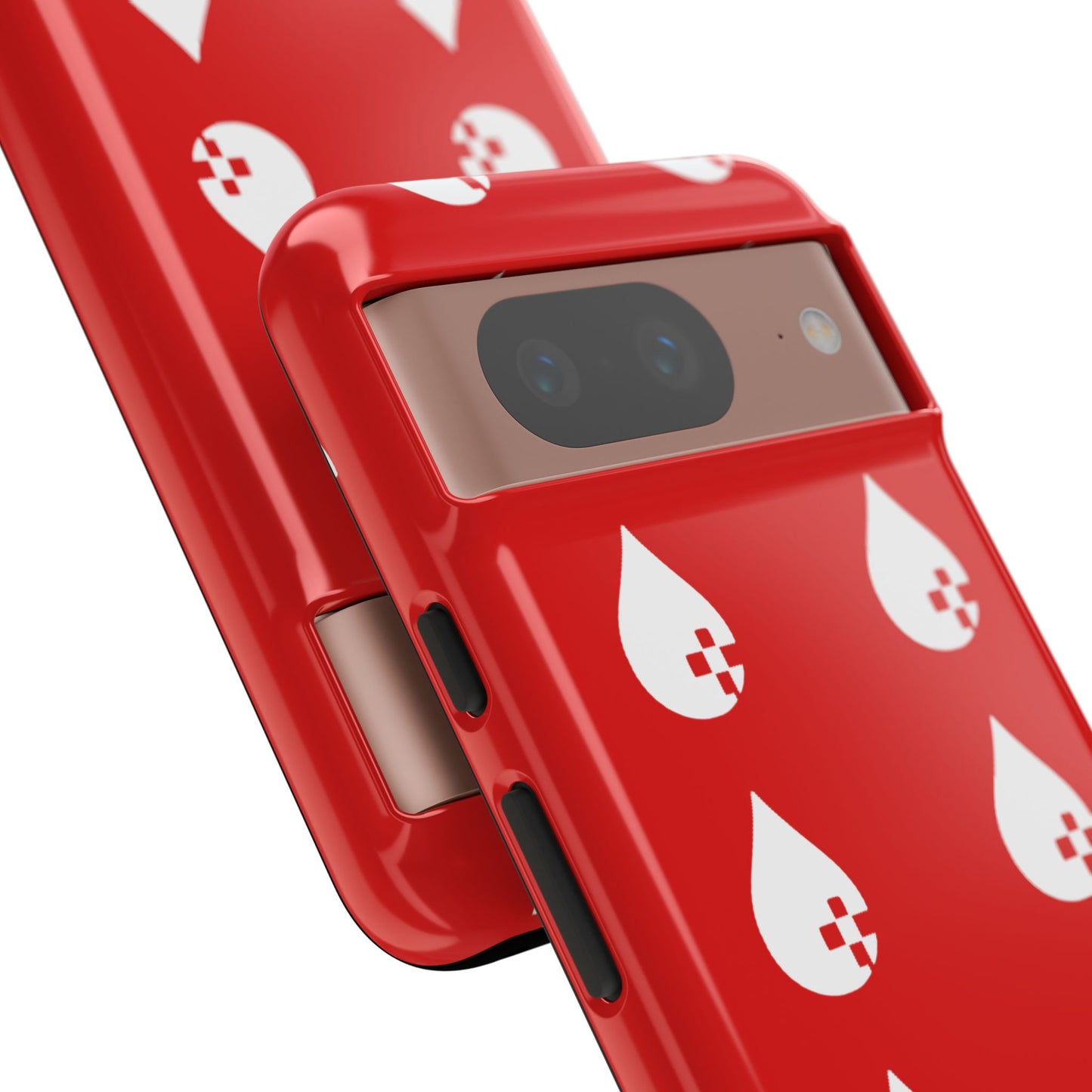 Sang Led Blood Logo Tough Protective Phone Case — Red Dripping Pattern