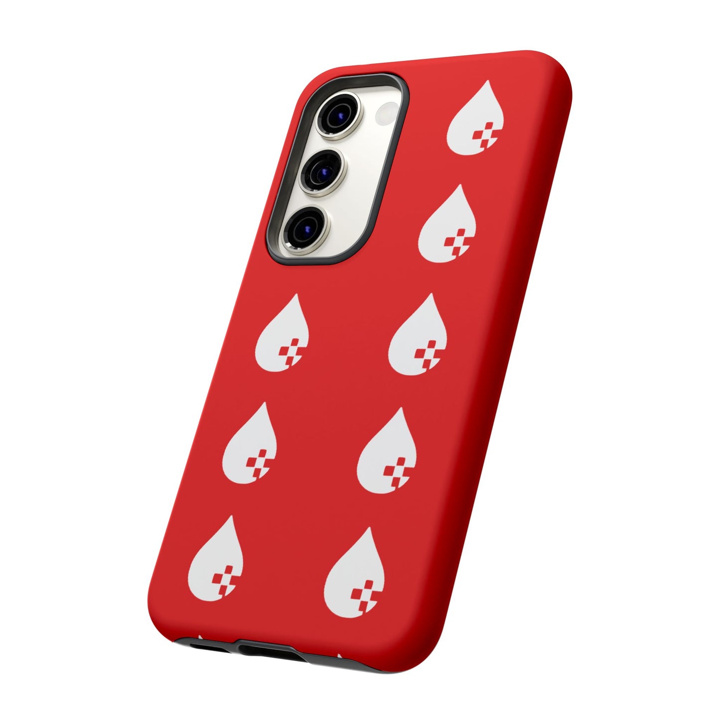Sang Led Blood Logo Tough Protective Phone Case — Red Dripping Pattern