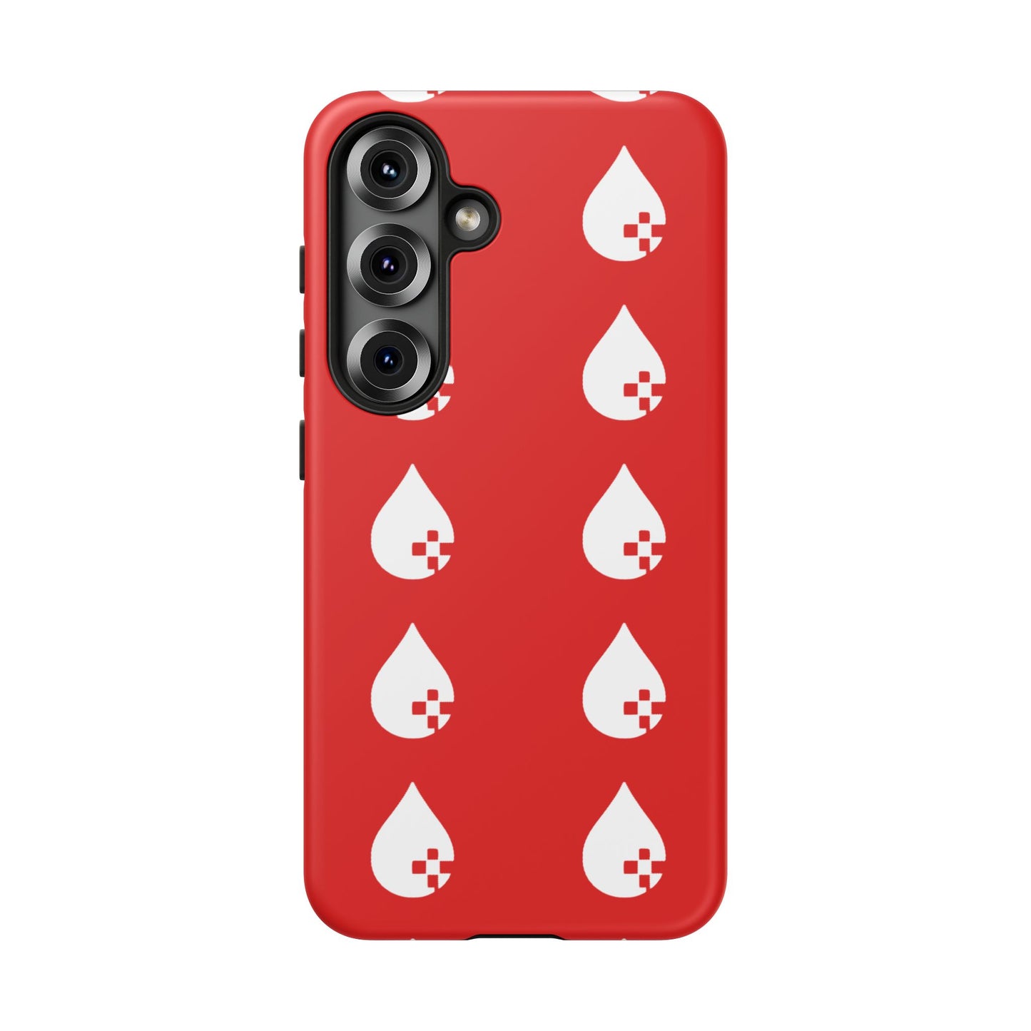 Sang Led Blood Logo Tough Protective Phone Case — Red Dripping Pattern