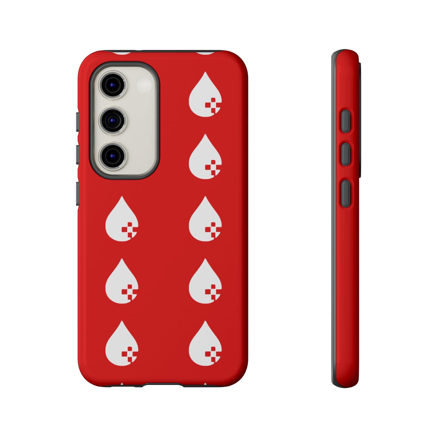 Sang Led Blood Logo Tough Protective Phone Case — Red Dripping Pattern