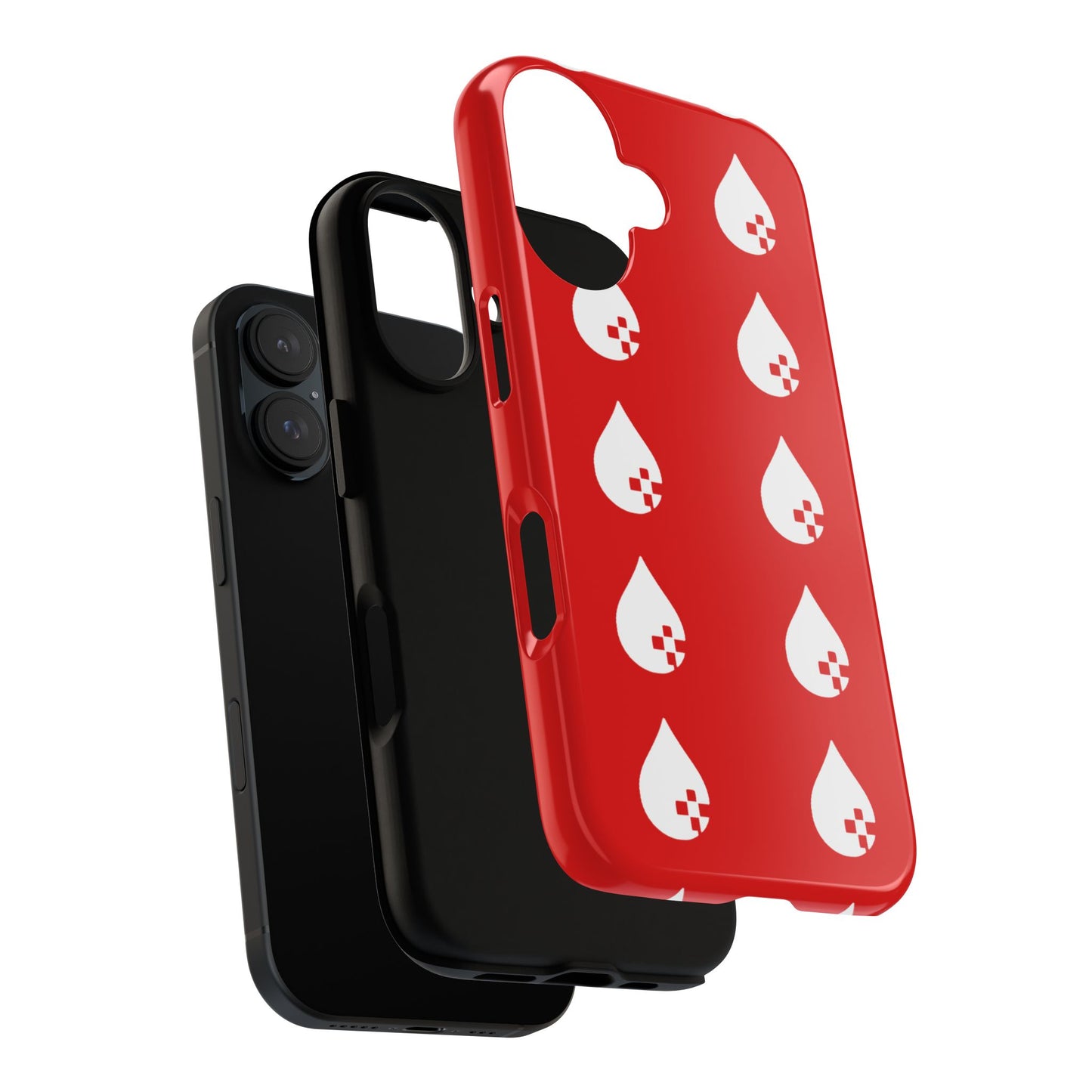 Sang Led Blood Logo Tough Protective Phone Case — Red Dripping Pattern
