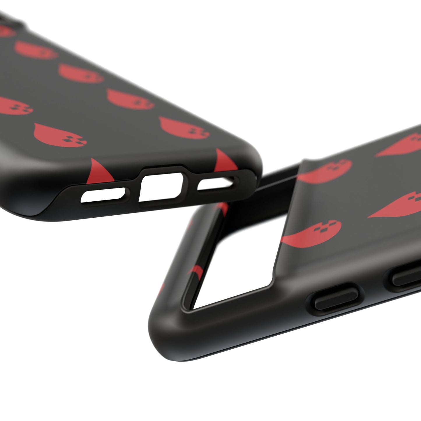 Sang Led Blood Logo Tough Protective Phone Case — Black Dripping Pattern