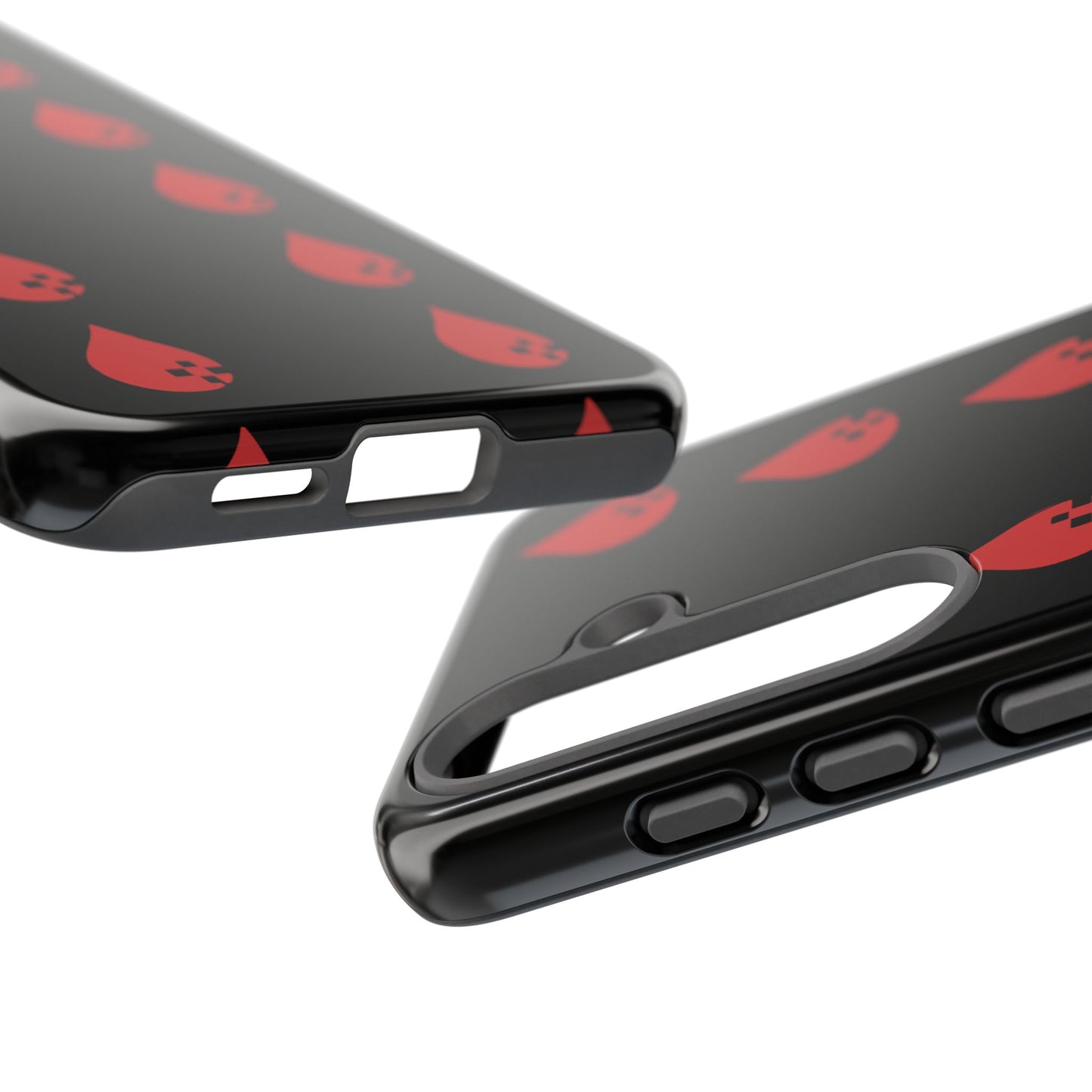 Sang Led Blood Logo Tough Protective Phone Case — Black Dripping Pattern