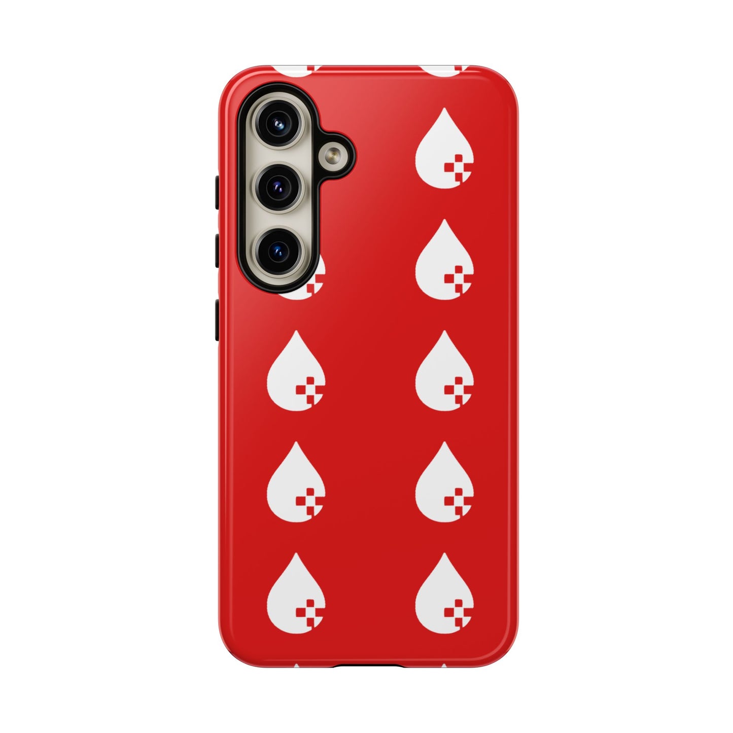 Sang Led Blood Logo Tough Protective Phone Case — Red Dripping Pattern
