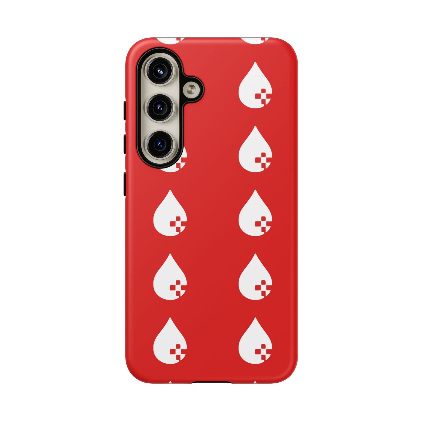 Sang Led Blood Logo Tough Protective Phone Case — Red Dripping Pattern
