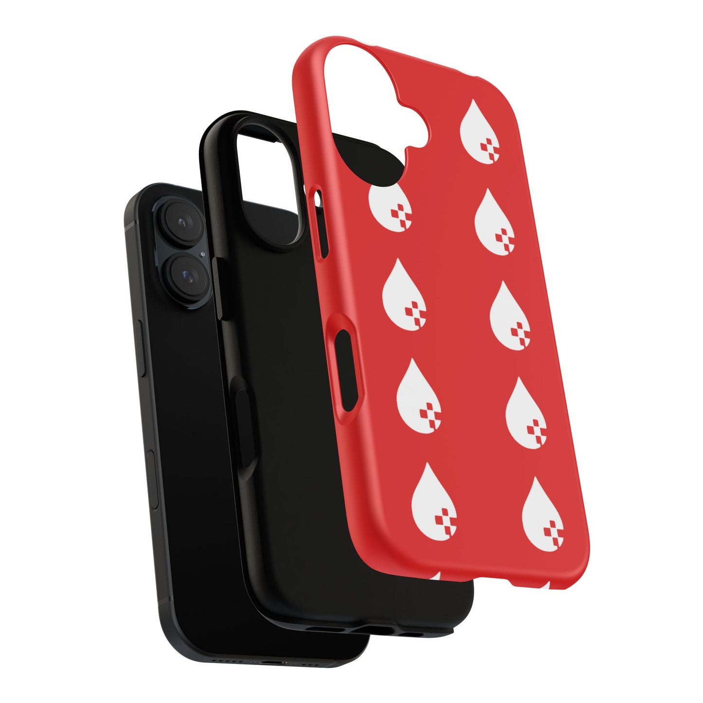 Sang Led Blood Logo Tough Protective Phone Case — Red Dripping Pattern