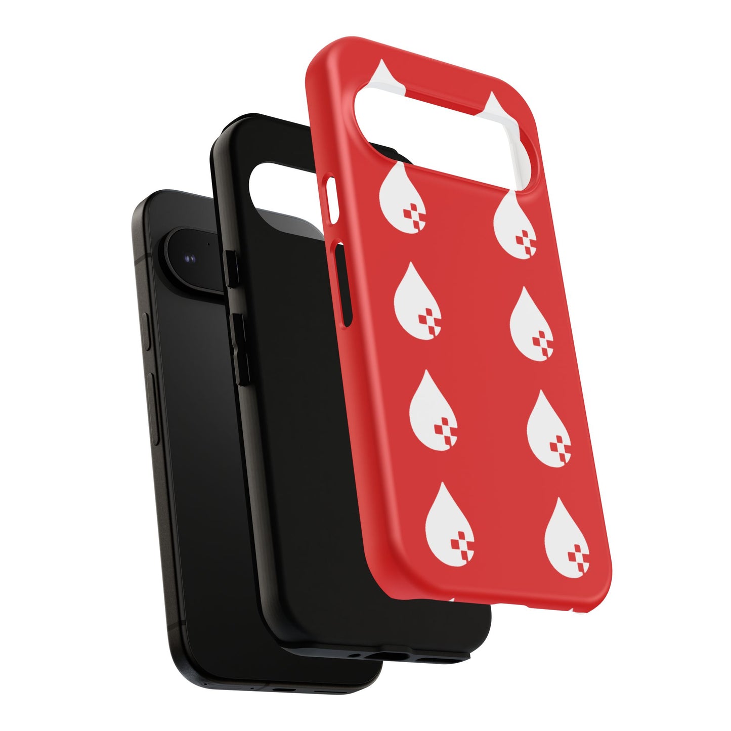 Sang Led Blood Logo Tough Protective Phone Case — Red Dripping Pattern