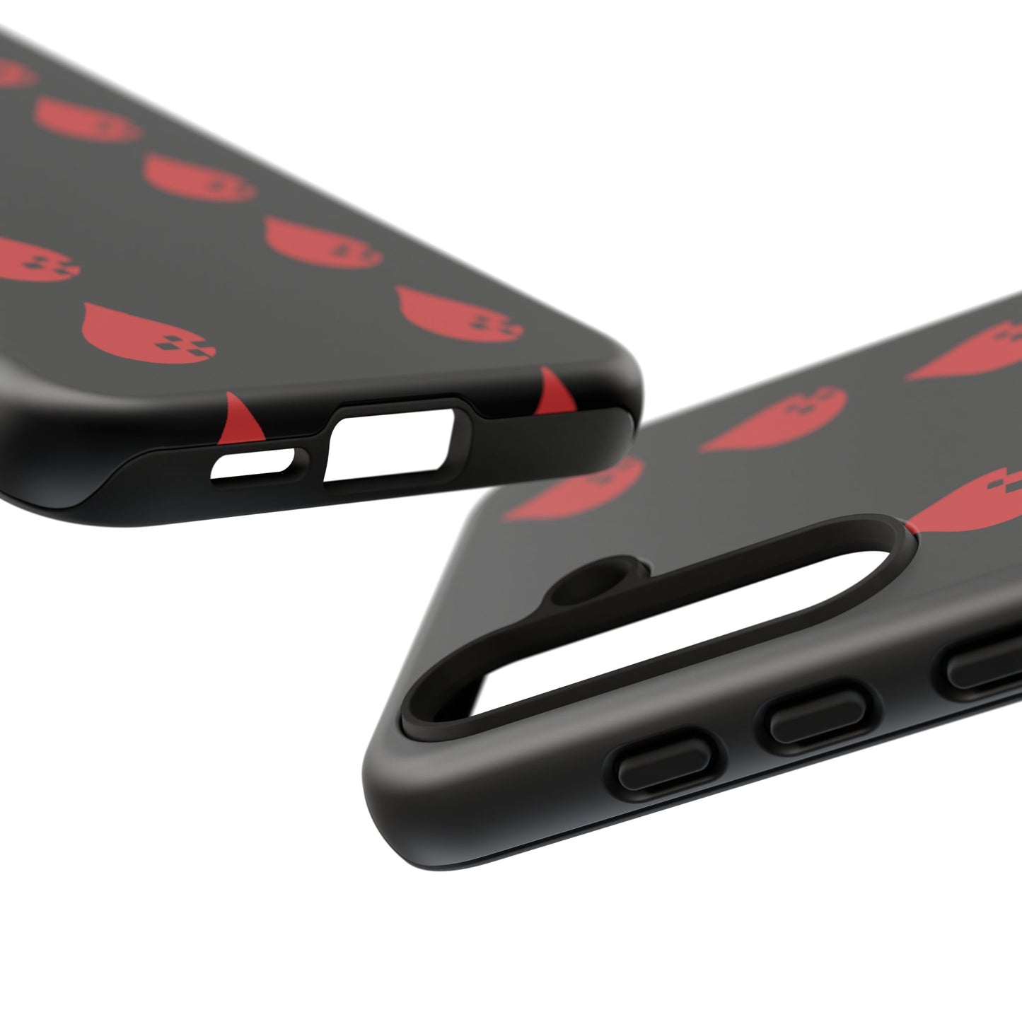 Sang Led Blood Logo Tough Protective Phone Case — Black Dripping Pattern
