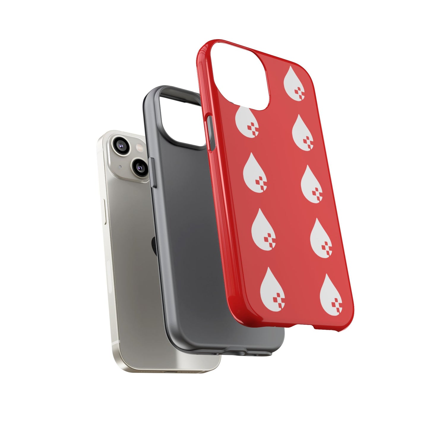 Sang Led Blood Logo Tough Protective Phone Case — Red Dripping Pattern