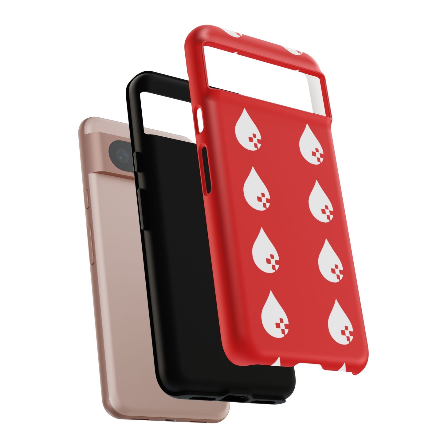 Sang Led Blood Logo Tough Protective Phone Case — Red Dripping Pattern