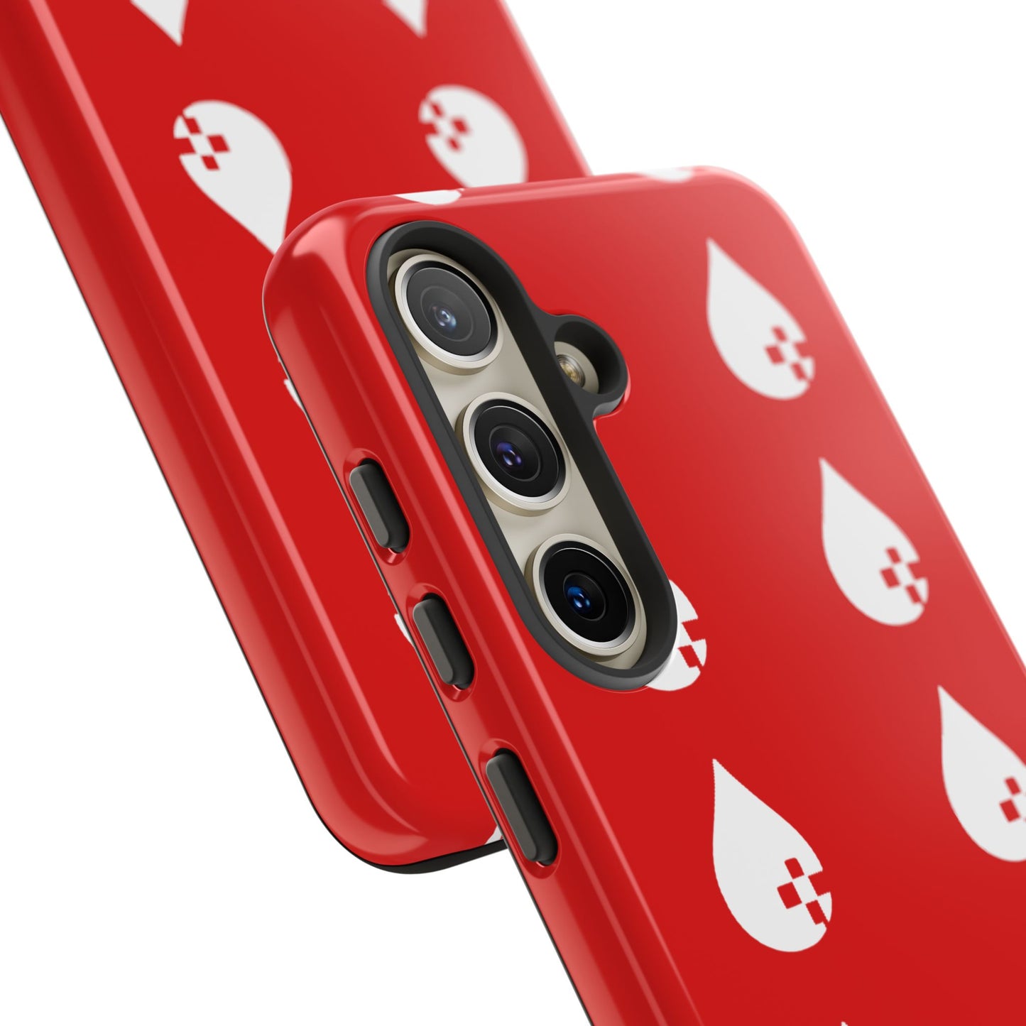 Sang Led Blood Logo Tough Protective Phone Case — Red Dripping Pattern