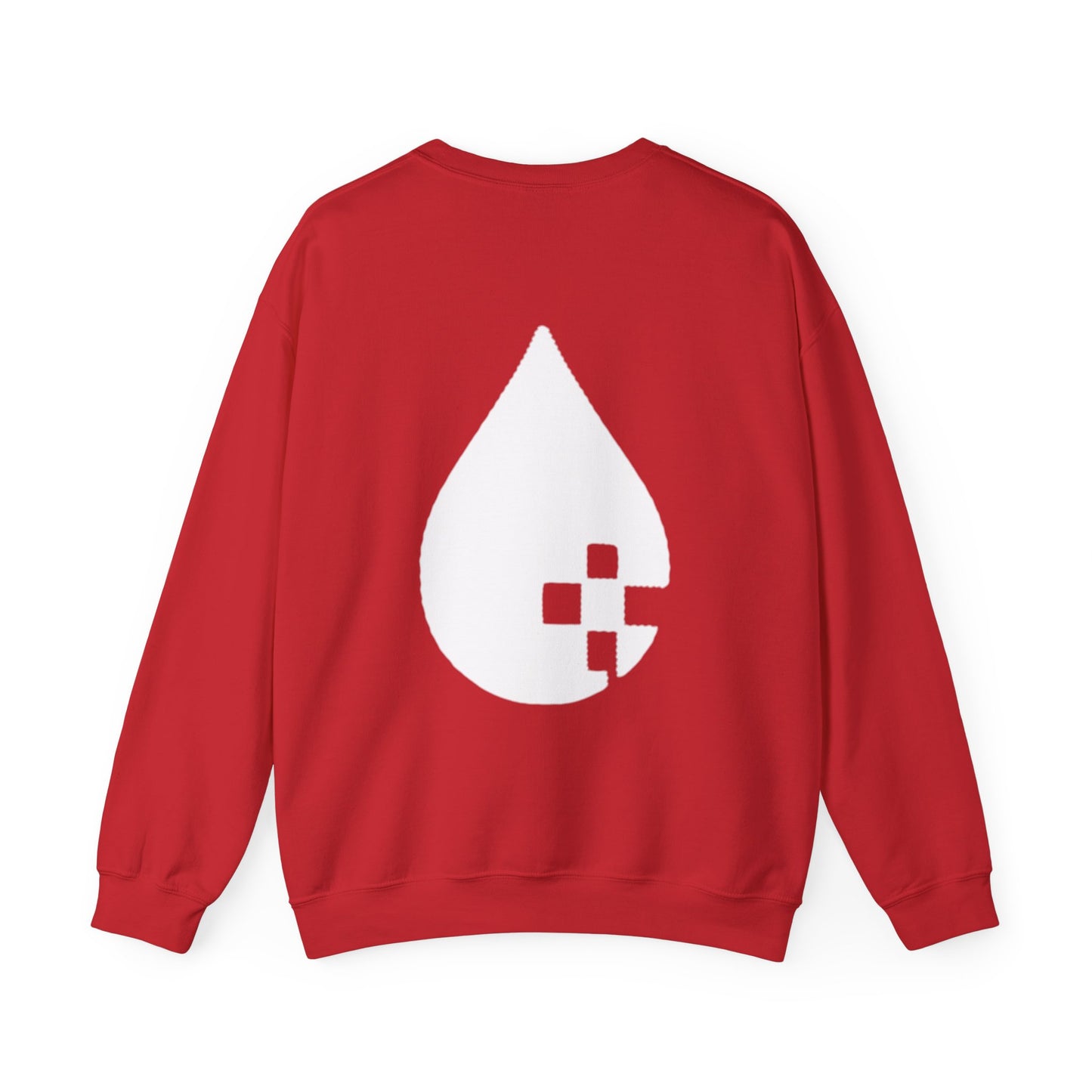 MESSAGES LAST Crewneck – Sang Led Blood Logo
