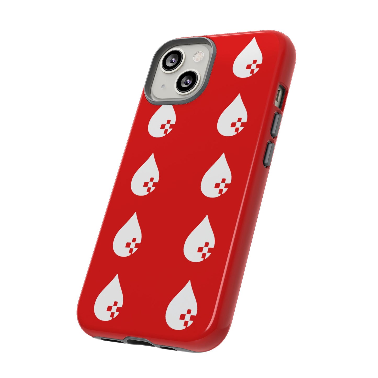 Sang Led Blood Logo Tough Protective Phone Case — Red Dripping Pattern