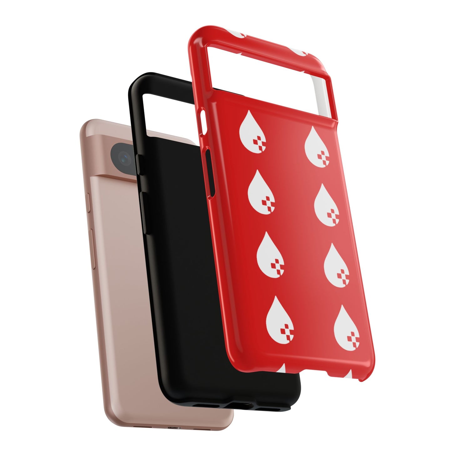 Sang Led Blood Logo Tough Protective Phone Case — Red Dripping Pattern