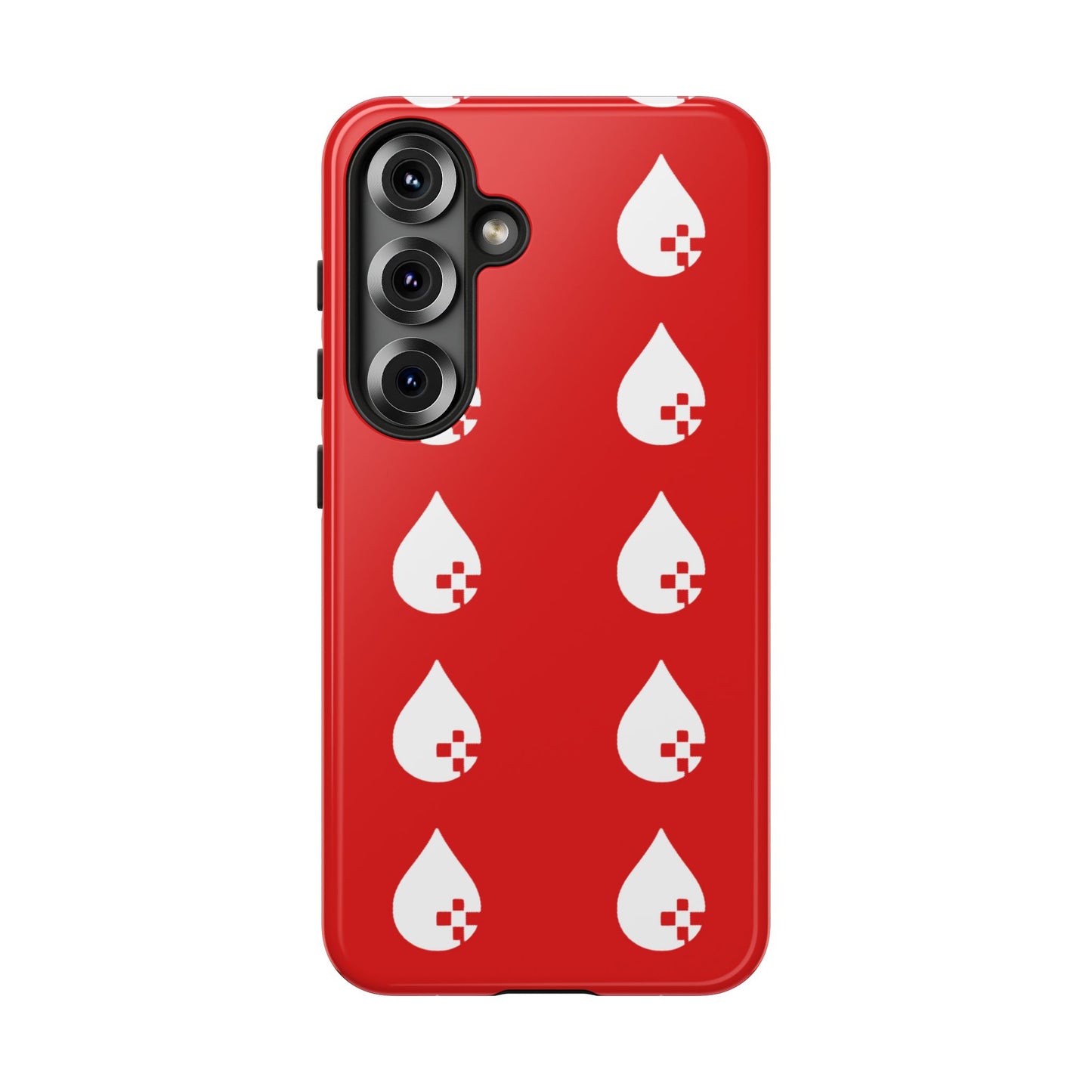 Sang Led Blood Logo Tough Protective Phone Case — Red Dripping Pattern