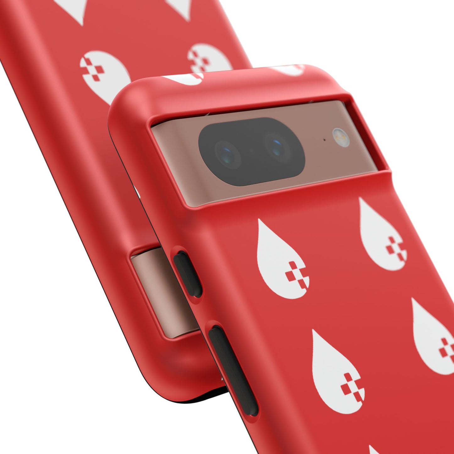 Sang Led Blood Logo Tough Protective Phone Case — Red Dripping Pattern