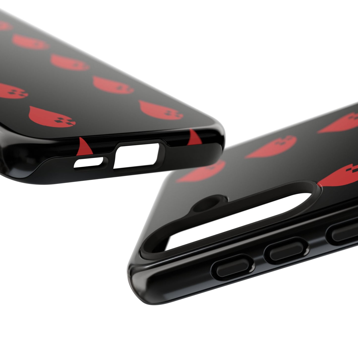 Sang Led Blood Logo Tough Protective Phone Case — Black Dripping Pattern