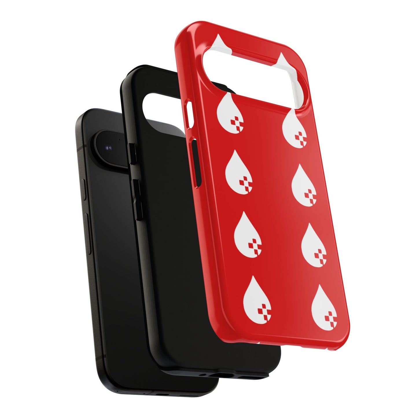 Sang Led Blood Logo Tough Protective Phone Case — Red Dripping Pattern