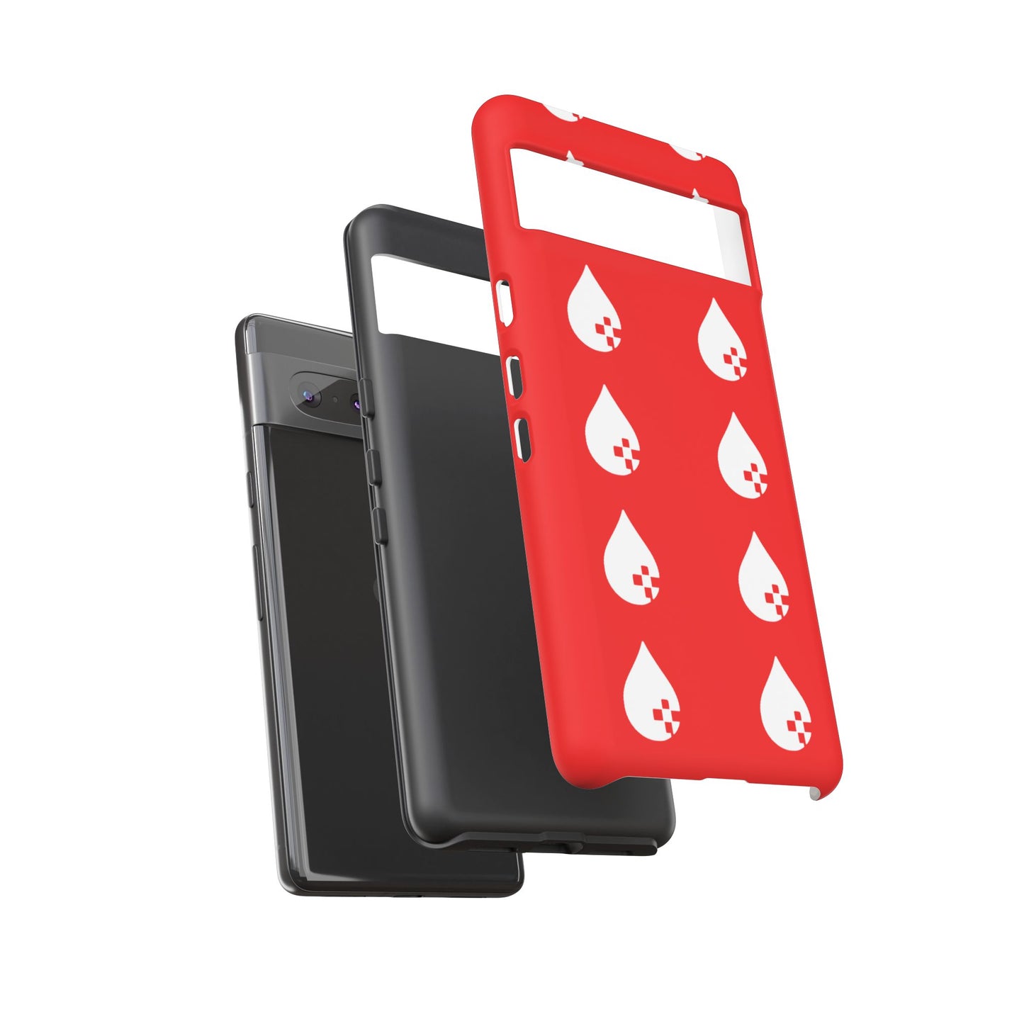 Sang Led Blood Logo Tough Protective Phone Case — Red Dripping Pattern