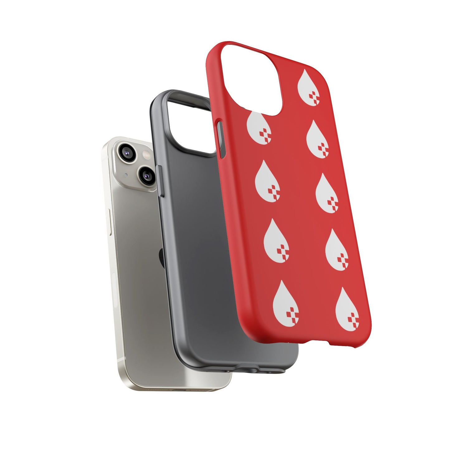 Sang Led Blood Logo Tough Protective Phone Case — Red Dripping Pattern