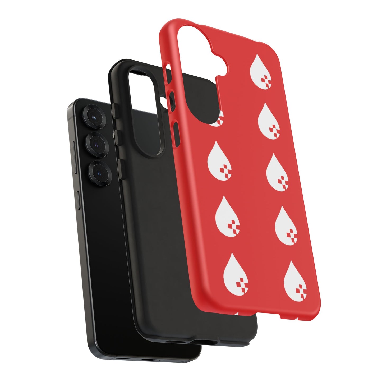 Sang Led Blood Logo Tough Protective Phone Case — Red Dripping Pattern