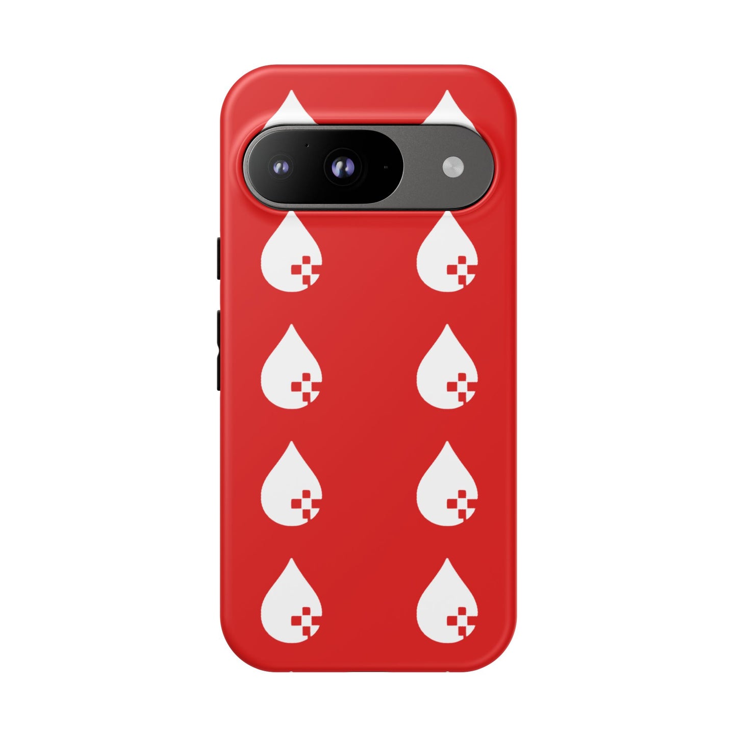 Sang Led Blood Logo Tough Protective Phone Case — Red Dripping Pattern