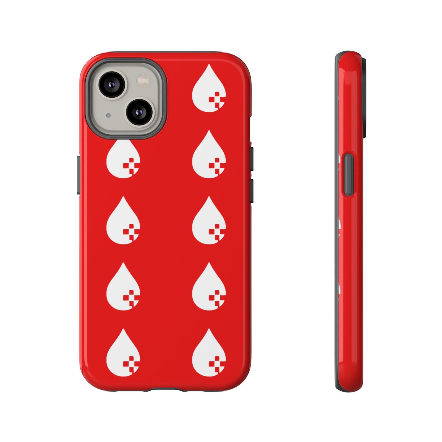 Sang Led Blood Logo Tough Protective Phone Case — Red Dripping Pattern