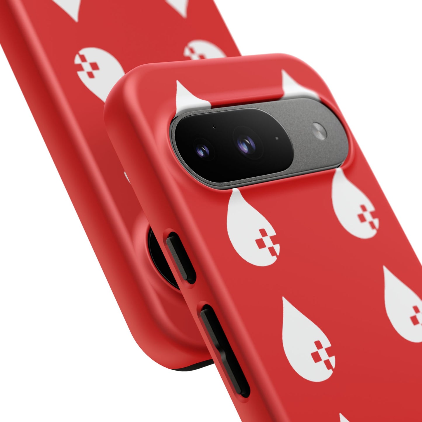 Sang Led Blood Logo Tough Protective Phone Case — Red Dripping Pattern