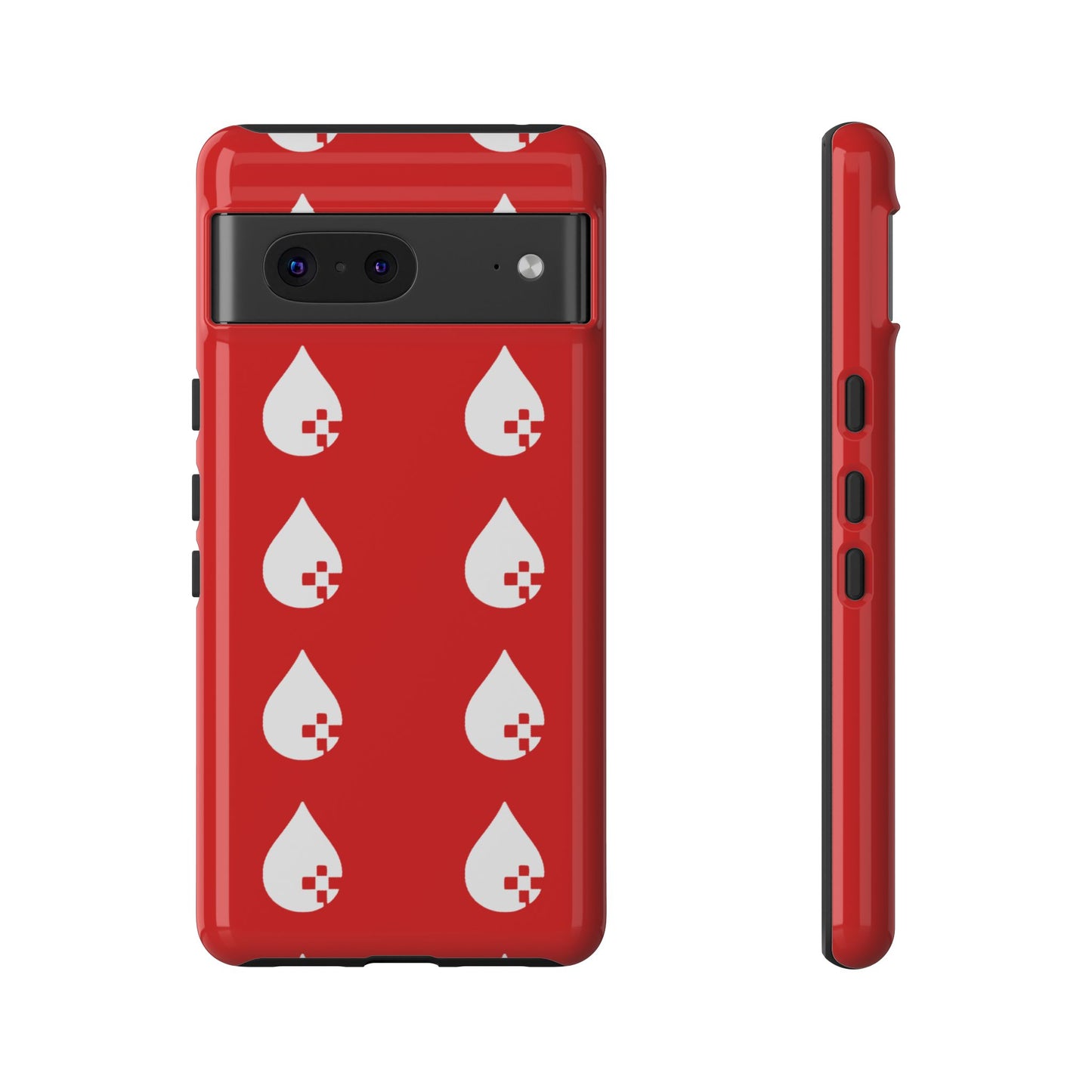 Sang Led Blood Logo Tough Protective Phone Case — Red Dripping Pattern