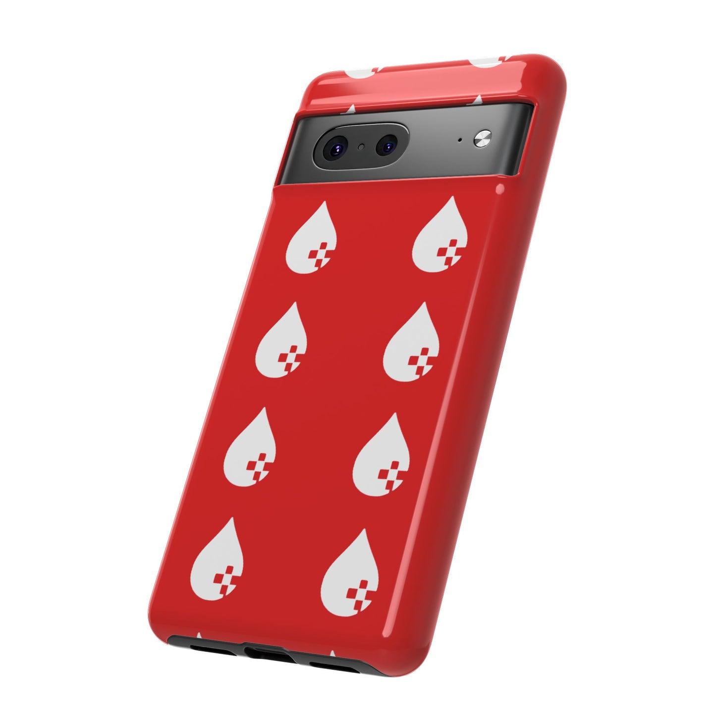 Sang Led Blood Logo Tough Protective Phone Case — Red Dripping Pattern