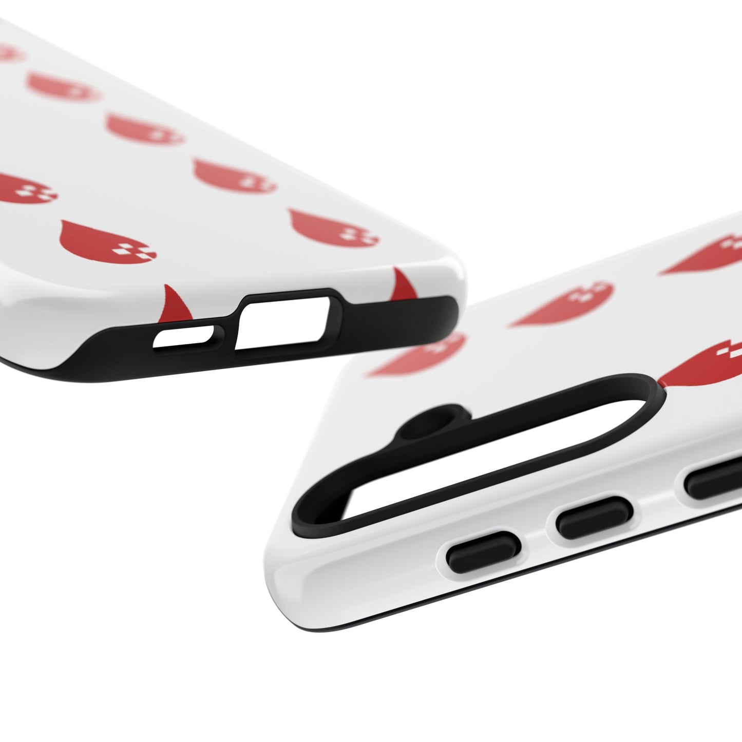 Sang Led Blood Logo Tough Protective Phone Case — White Dripping Pattern
