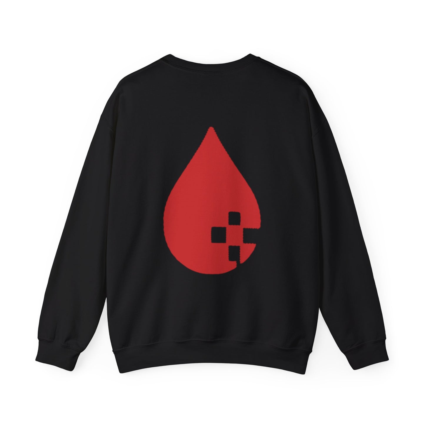 MESSAGES LAST Crewneck – Sang Led Blood Logo