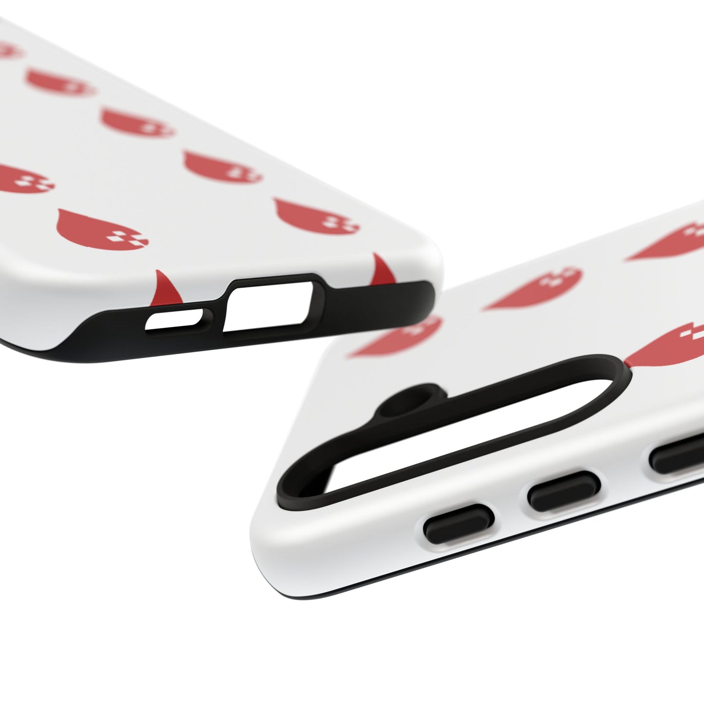 Sang Led Blood Logo Tough Protective Phone Case — White Dripping Pattern
