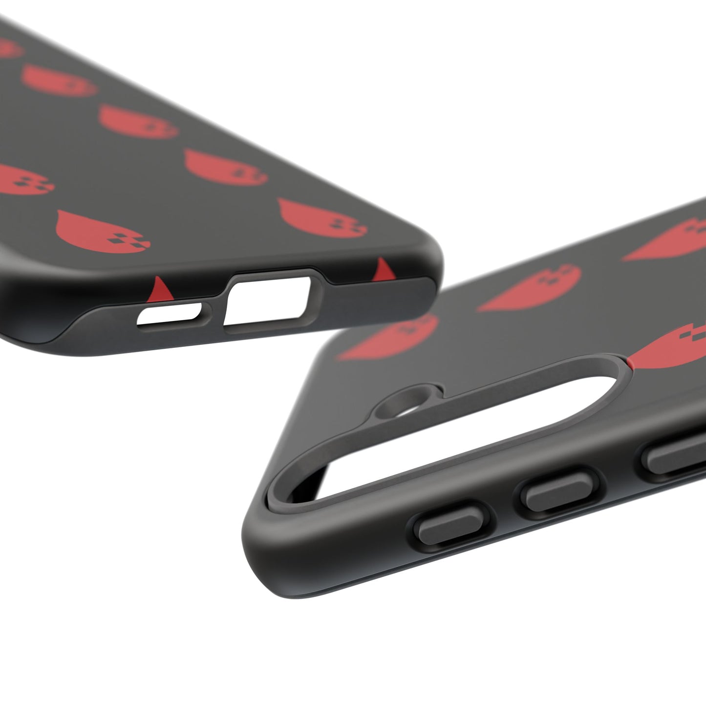 Sang Led Blood Logo Tough Protective Phone Case — Black Dripping Pattern