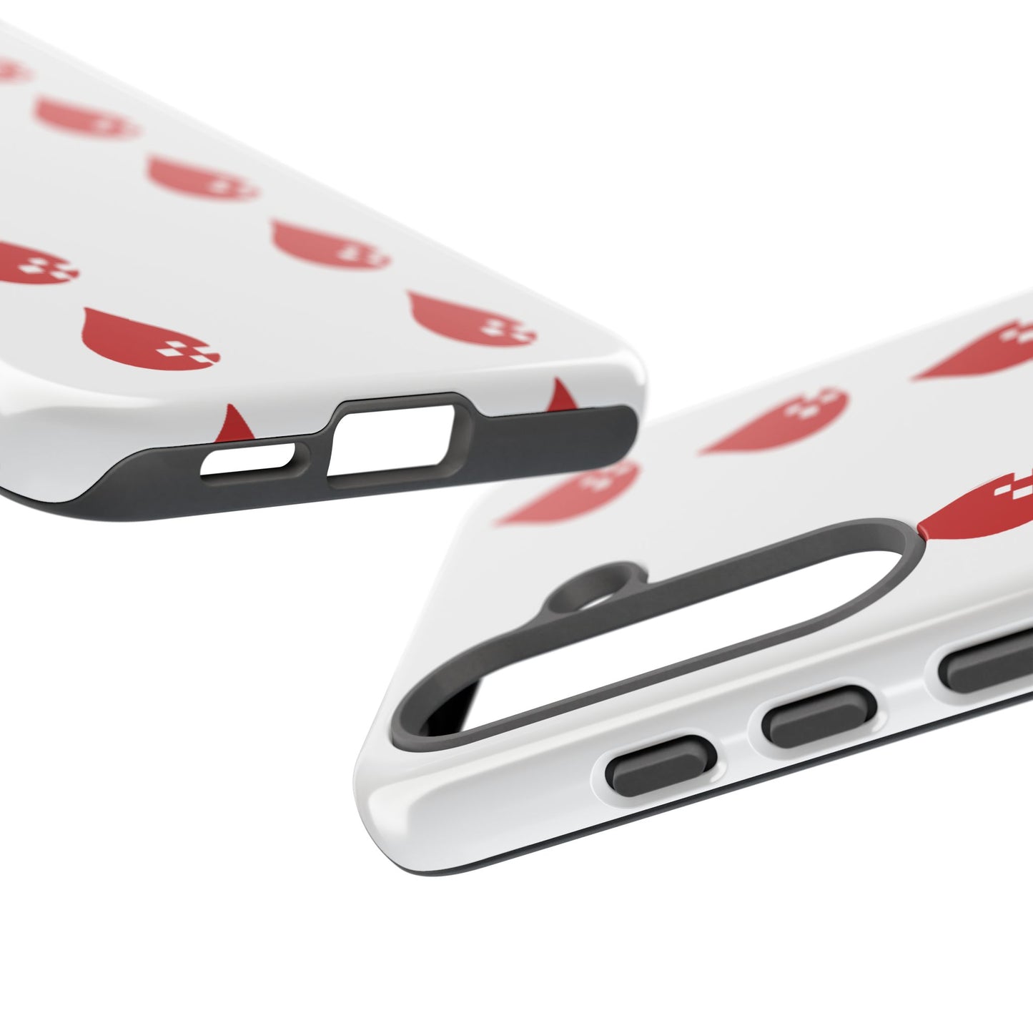 Sang Led Blood Logo Tough Protective Phone Case — White Dripping Pattern