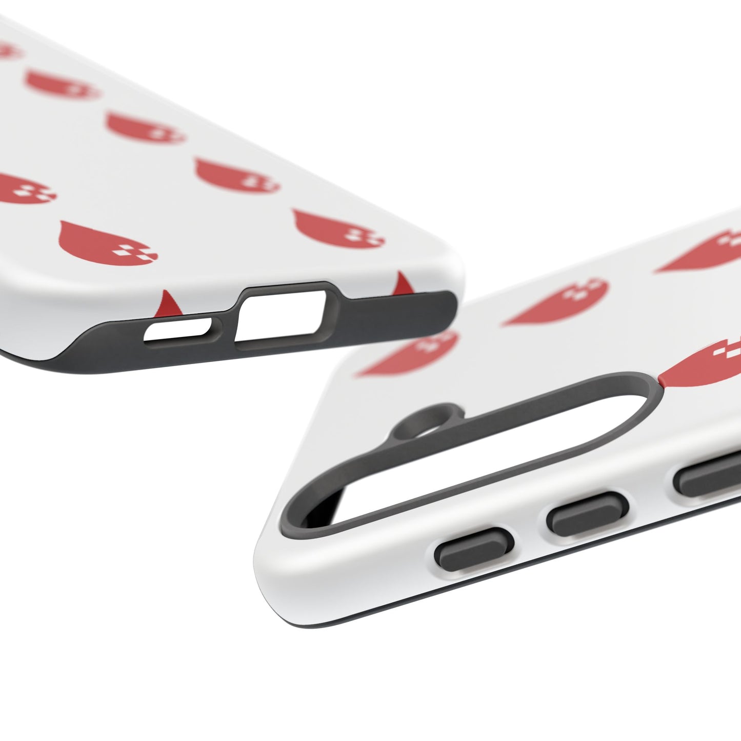Sang Led Blood Logo Tough Protective Phone Case — White Dripping Pattern