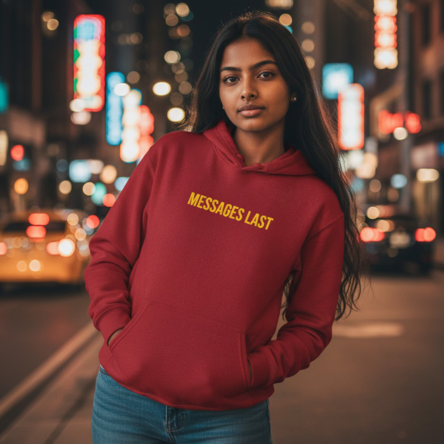 MESSAGES LAST Hoodie – Heart & Hustle Edition