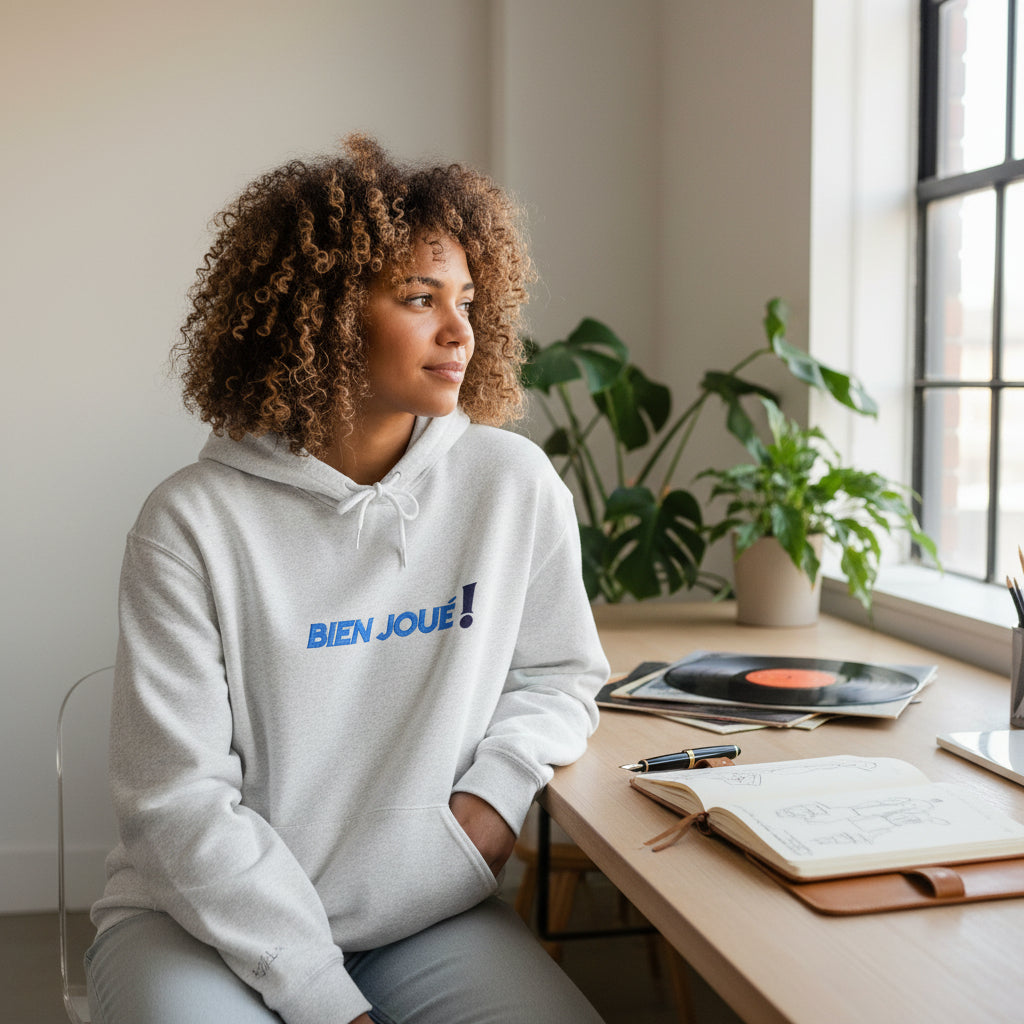 BIEN JOUÉ Embroidered Hoodie – Official Drop