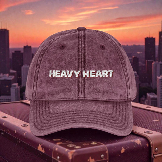 HEAVY HEART - Embroidered Vintage Cap
