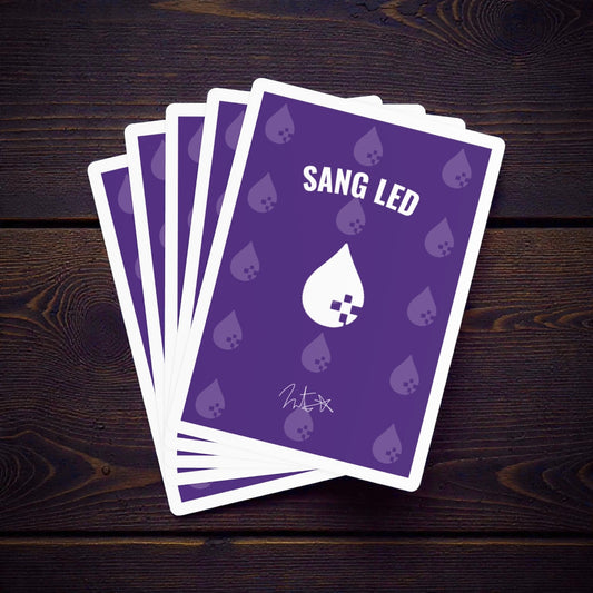 SANG LED Signature Playing Cards – Purple Drop Deck